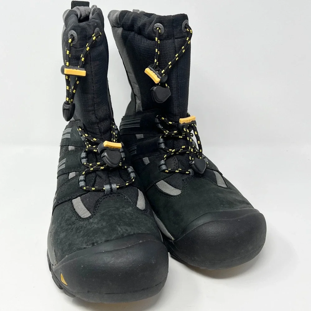 KEEN Shellback Mens Size 8.5 Winter Boots Black Grey KEEN.WARM Waterproof